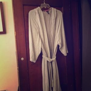 Grey Hooded Robe